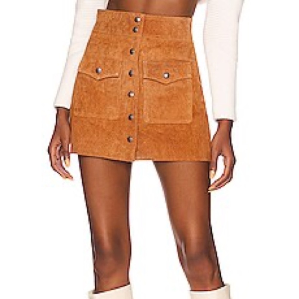 BLANKNYC Front Button Mini Skirt
